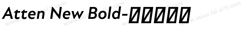 Atten New Bold字体转换